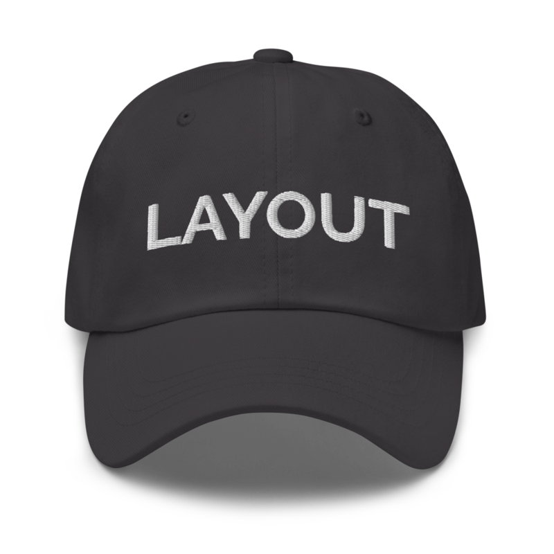 Layout Hat - Dark Grey