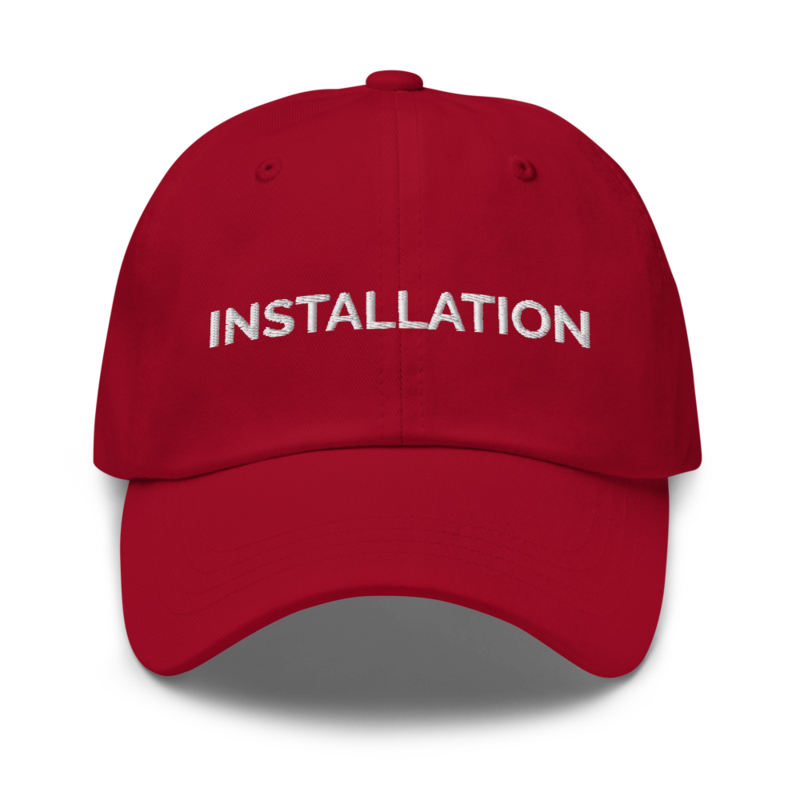 Installation Hat - Cranberry