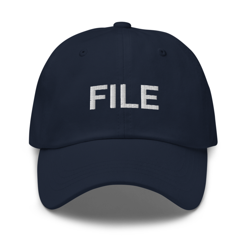 File Hat - Navy