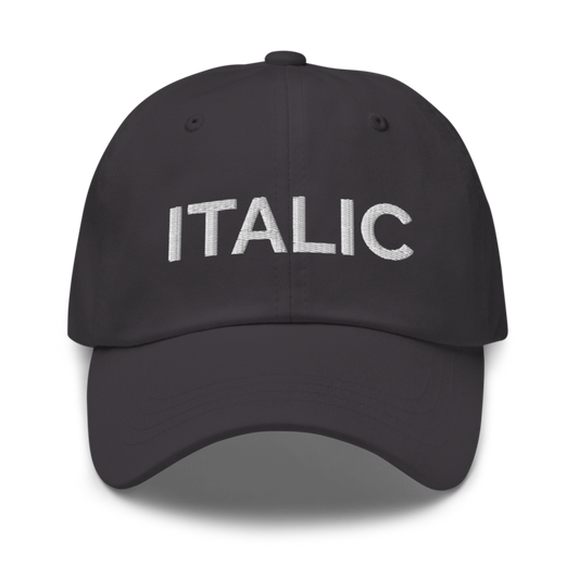 Italic Hat - Dark Grey