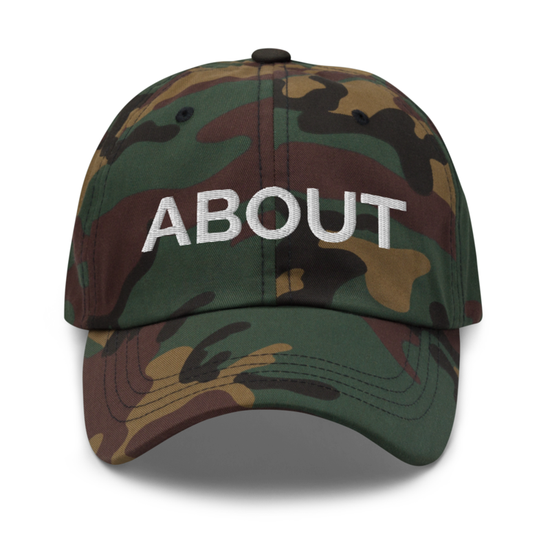 About Hat - Green Camo