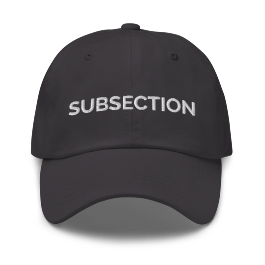 Subsection Hat - Dark Grey