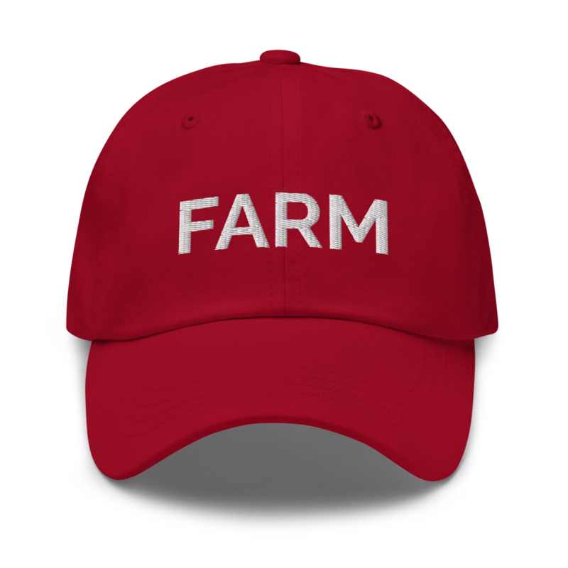 Farm Hat - Cranberry