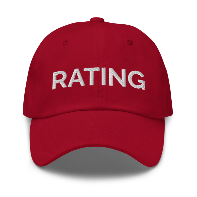 Rating Hat - Cranberry