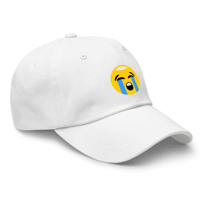 Loudly Crying Face Emoji 😭 Hat - NicheMerch