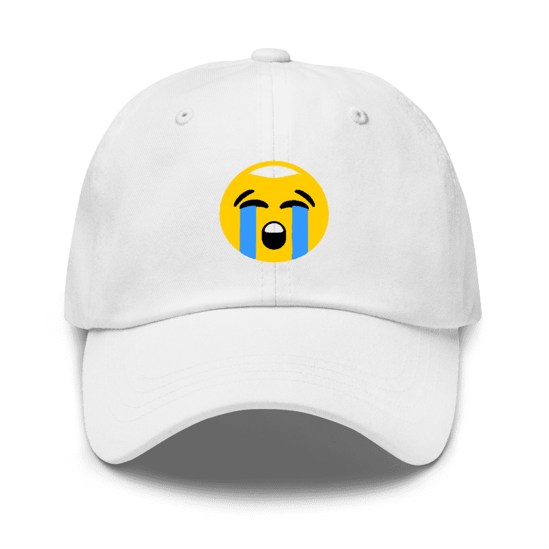 Loudly Crying Face Emoji 😭 Hat - NicheMerch